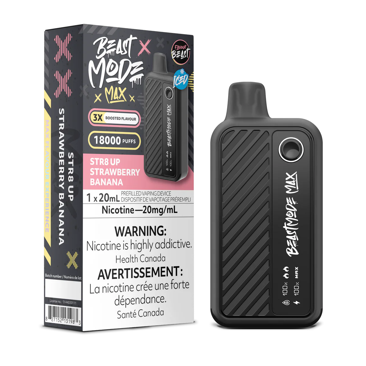 STR8 UP Strawberry Banana