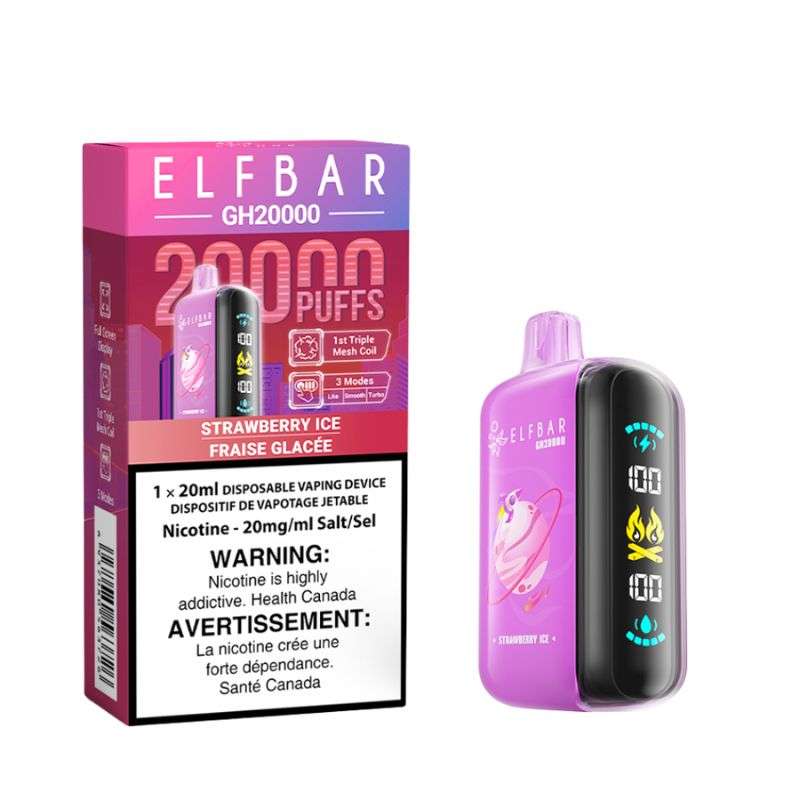 ELF BAR GH 20k STRAWBERRY ICE DISPOSABLE VAPE