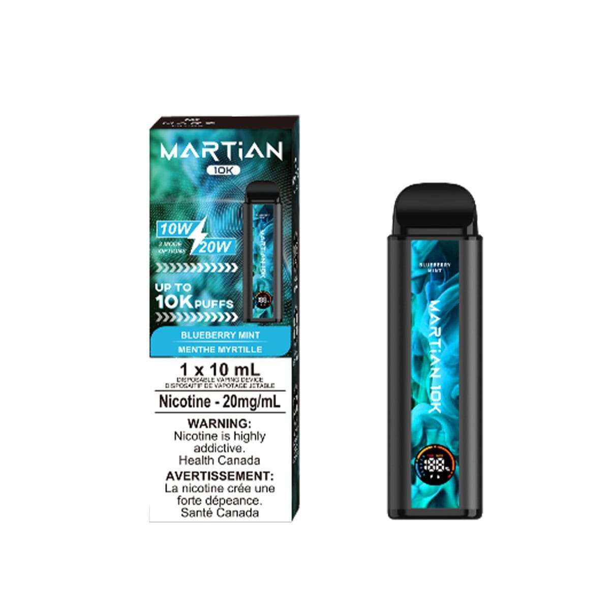 Marz Martian 10K Blueberry Mint Disposable Vape Pen